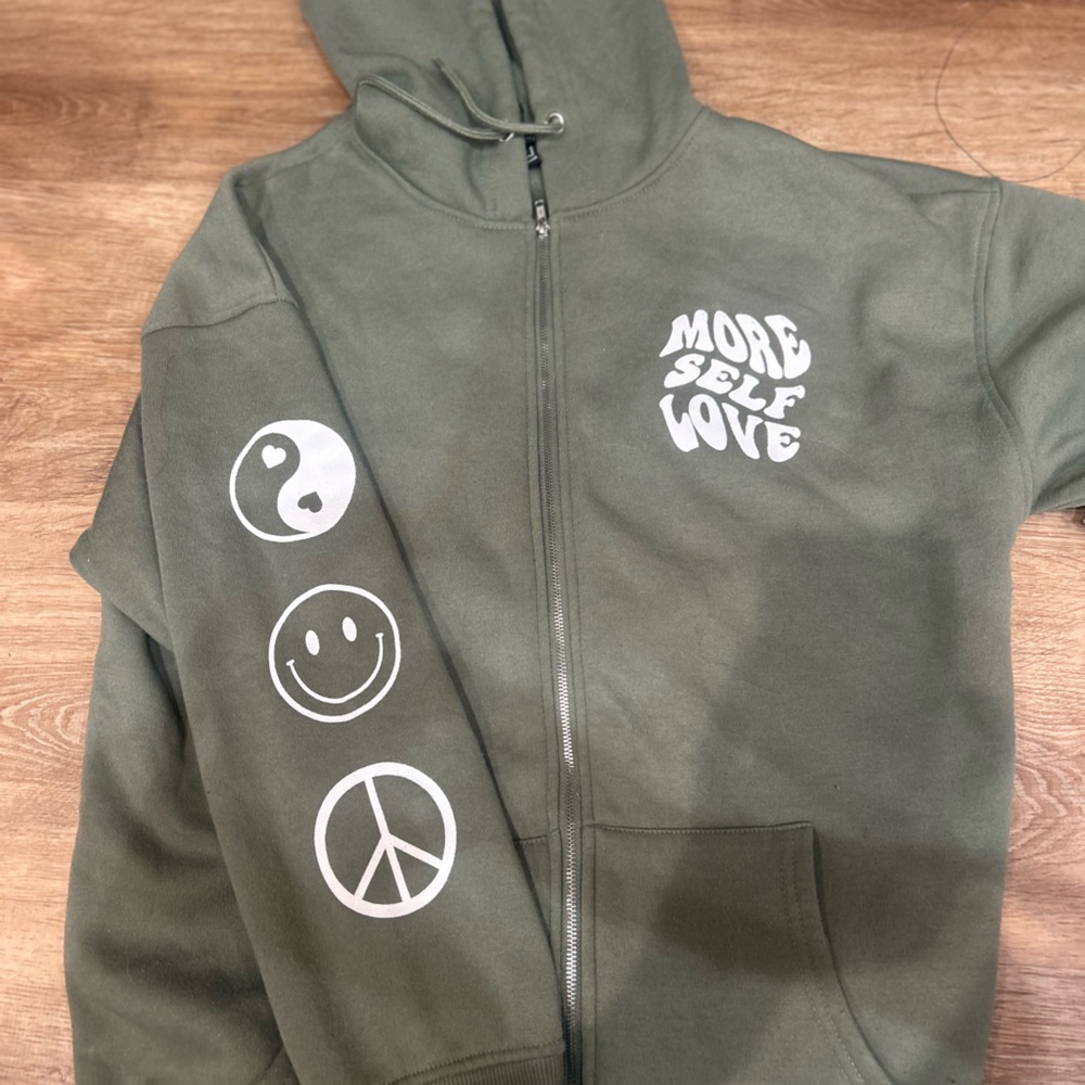 Zip up oversized jacket